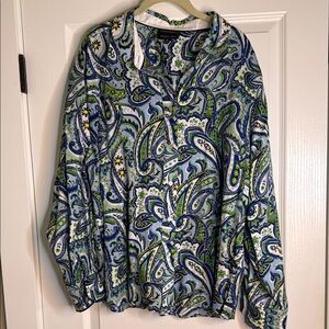 Paisley Button-Up Shirt